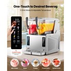 Uimoso 3lx2 Tanks Slushy Machine Frozen Drink Margarita Beverage Slush Ice Maker