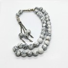 Tasbih-howlite Natural Stone Prayer Beads 33 Misbaha Islamic Rosary Subha 10mm