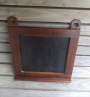 Vintage 1992 The Bombay Company  Wood Framed Wall Hung Black Board W Chalk Ledge