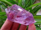Aa Natural Amethyst Vogel Style Quartz Crystal 24 Sided Dt Wand Superb 74g