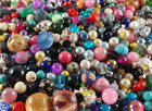 250pc   Mixed Lot 4mm-20mm Glass  Wood  Gemstone  Acrylic Spacer Loose Beads