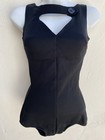 Vintage 60s Bill Blass For Roxanne S One Piece Bathing Suit Swimsuit Blk Mod