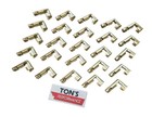 Versatile 90 Degree Brass Terminal Pack - Secure Fit For 7mm-8mm Ignition Wires