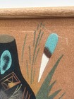Vintage Set Of 3 Native American Navajo Healing Indian Sand Painting Art Signed