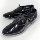 Mens Black Tuxedo Shoes Patent Leather Size 8 M Formal Wedding Prom Costume