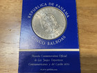 1970 Republic Of Panama Five Balboas Sterling Silver Edition