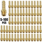 Lot 5-100x 1 4 In Hose Barb To 1 8 Inch Npt Male Thread Fitting Brass Connector
