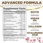 Hair Vitamins Women  Ultra Strength 5000mcg Biotin  Collagen  Paba   Argan Oil