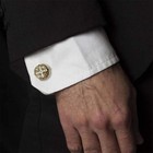 Retro Pattern Cufflinks And Tuxedo Shirt Studs Set For Men Wedding Birthday Part