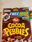 2004 Cocoa Pebbles Cereal Box Soccer Mls  Empty Flat Post Postopia