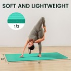 Fitvids 1 2-inch Thick High Density Exercise Yoga Mat With Carrying Strap  Aqua