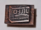 Vintage Printing Letterpress Printer Block Wood Metal Jello Strawberry Flavor
