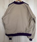 Vtg David James Aztec Bomber Jacket Blanket Lined Western Mens 2xl Beige Usa