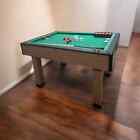 5ft Bumper Pool Table Game Room Table With Automatic Ball Return And Accessories