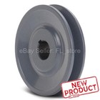 V-belt Motor Pulley 5 8  Bore X 4  Diameter Set Screw Solid Cast Iron Fixed Bore