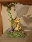 Vtg 2001 Disney Tinker Bell Fairy Tulip Flower Table Lamp 14  Hamptonbay 8  Cord