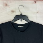 Azy Top Womens Large Black Long Sleeve Crew Neck Solid Knit T-shirt Basic
