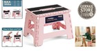 Sakura Pink 9  Folding Step Stool - Lightweight   Non-slip For Kids And Adults