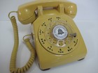 Antique Western Electric Yellow Rotary Dial Desk 500 Phone  Works