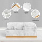 Bathroom Toothbrush Holder  Countertop Organizer  5 Slots Bathroom Accessory    