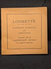 1936 Vintage Loomette Pin Loom Set Complete W  Berbecker Needle Manual   Yarn