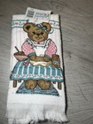 Enchanted Cottage Baking Bear Towel Vintage 