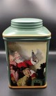 2002 Coke Coca Cola Santa Stoneware Green Canister 7  By Sakura