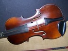 Vintage Old Antique 3 4 Size Kids Violin Dark Brown With Case And Bow