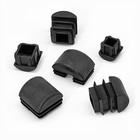 Square Arch Bottom Plastic End Caps Tube Inserts Bungs Plugs Black  white  Beige