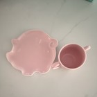 Tiffany   Co  Tiffany Tots Pink Baby Feeding Dish Set Plate   Cup With Box