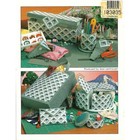 For The Sewing Room Plastic Canvas Pattern Book Tote Bag Pincushion Organizer