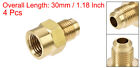 4pcs Brass Pipe Fitting 5 16 Sae Flare Male To 1 4npt Female Thread
