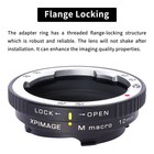 Xpimage Lens Extension Tube Adapter Leica M Lens To M Camera Macro black 12mm 