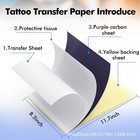 100 Sheet Tattoo Transfer Paper Stencil Carbon Thermal Tracing Hectograph