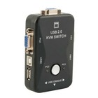 Port Usb ps2 Kvm Vga Switch With 2  Set Cable For Mouse Monitor Pc
