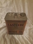Vintage Eastlube Motor Oil 2 Gallon Metal Can Jug Philadelphia Penna Collectible