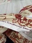Schumacher    chinois    Toile Asian Pillow Sham 1 Stunning Red   Cream 29x18