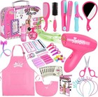 Beauty Salon Playset For Girls  Hair Styling Toys  Pretend Play Hairdresser Set