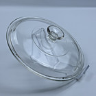 Pyrex G-1-c Glass Pot Lid Replacement Clear Round  8 Inch Diameter   read  