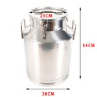Stainless Steel Milk Can Dairy Containers Heavy For Restaurant 50l 13 25 Gallon