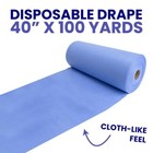 Disposable Surgical Veterinary Drape  Sms  40  X 100 Yards  Blue gray  Each