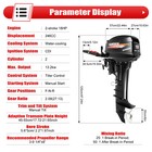 Hangkai 2 Stroke 18 Hp Outboard Motor Boat Engine Water Cooled System Long Shaft