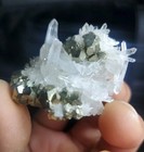 2 Inch Pyrite And Clear Quartz Specimen From Mundo Nuevo  Peru