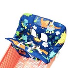 Hivvi Thick Grocery Cart Seat Cover Baby Highchair Cover - Navy Blue Dinosaur