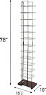 72 Hats Cap Hat Rack 12-tier Baseball Tower Black Floor Standing Display 78  H