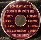 Red Tri Plate Alcoholics Anonymous 41 Year Aa Medallion Token Chip Coin Sobriety
