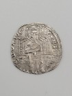 Republic Of Venice Silver Grosso 1382-1400 Ad - Christ Portrait  Doge   St  Mark