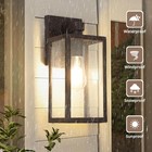 Maxvolador Outdoor Wall Sconce  Exterior Waterproof Large  Dark Chocolate 