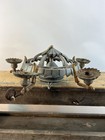 Antique Iron Art Deco Globe  950a Ceiling Light Chandelier 5 Lights Machine Age