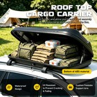 15 Cubic Hard Shell Roof Top Mount Car Storage Travel Luggage Box Cargo Carrier
